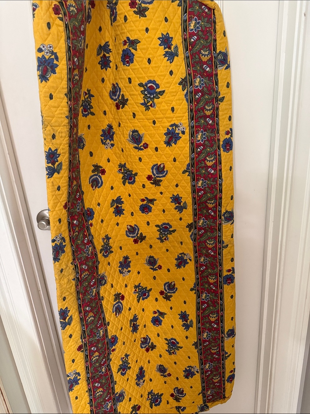 Vera Bradley retired Yellow Quilted Floral Garment Bag travel - Picture 8 of 9